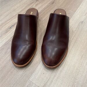 Portland Leather Patina Mule slide in Cognac size 11
